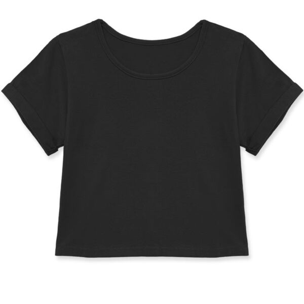 Girls Soft Crop Solid Tee Thumbnail