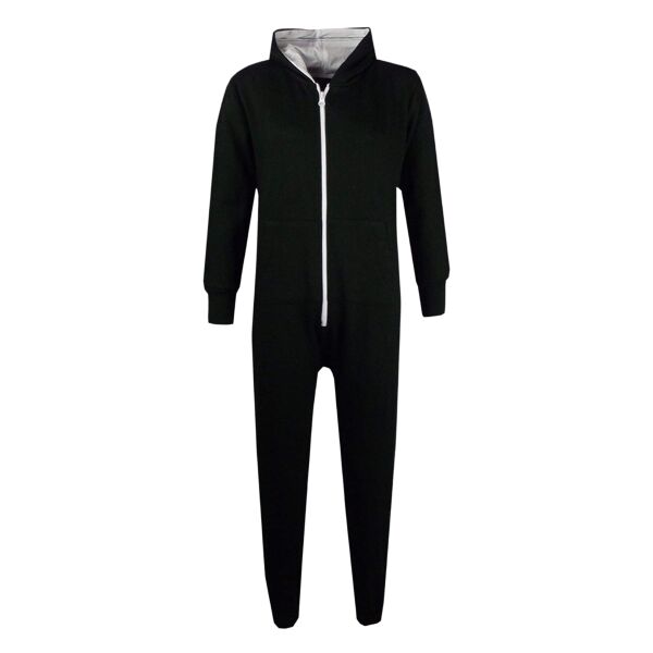 Youth Solid One Piece Full-Length Hooded Onesie Thumbnail