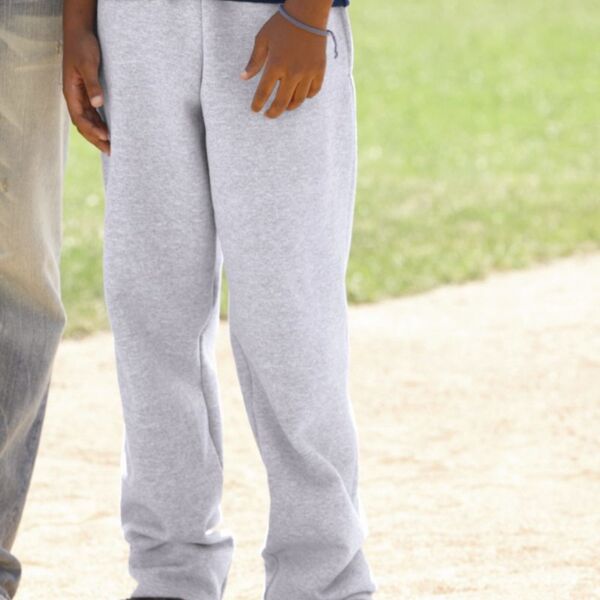 Powerblend® Youth Open-Bottom Sweatpants with Pockets Thumbnail