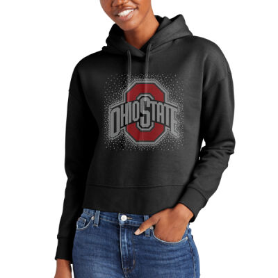 Ohio State with Buckeyes Sleeve - Women's V.I.T. Fleece Hoodie Thumbnail