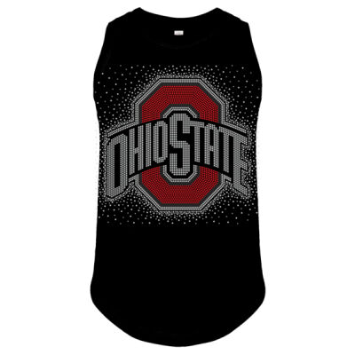 Ohio State with Scatter - Girls' Relaxed Fine Jersey Tank Thumbnail