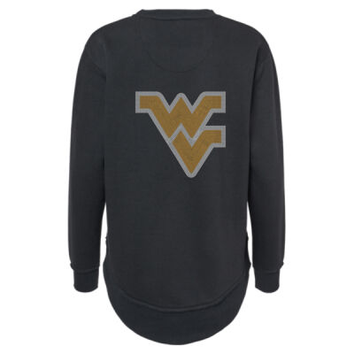 WVU LOGO - Women's Weekend Fleece Crewneck Sweatshirt Thumbnail
