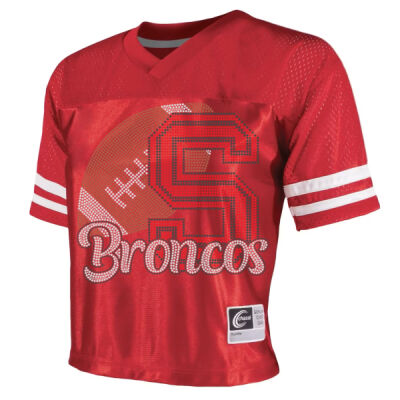 BRONCOS - Cropped Dazzle Football Jersey Thumbnail