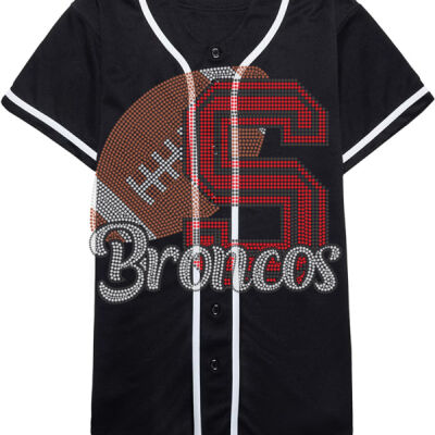 BRONCOS - Allstar Baseball Jersey with Trim Thumbnail