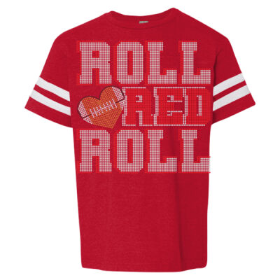 ROLL RED ROLL - Youth Football Fine Jersey Tee Thumbnail