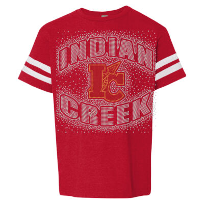 INDIAN CREEK IC - Youth Football Fine Jersey Tee Thumbnail