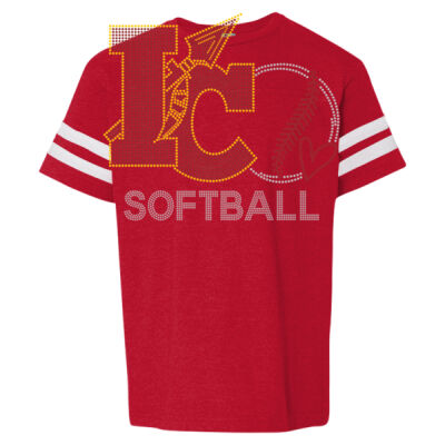 IC SOFTBALL - Youth Football Fine Jersey Tee Thumbnail