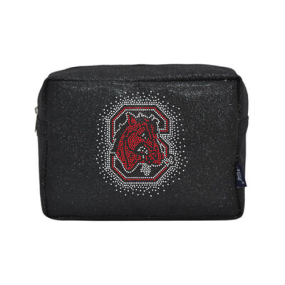 BIG RED LOGO - Glitter Large Cosmetic Travel Pouch Thumbnail