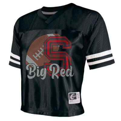BIG RED FOOTBALL - Cropped Dazzle Football Jersey Thumbnail