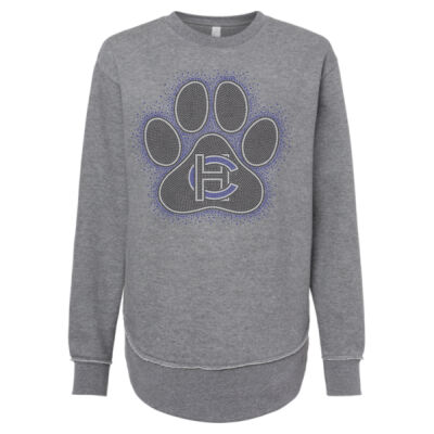 HUSKIES PAW - Women's Weekend Fleece Crewneck Sweatshirt Thumbnail