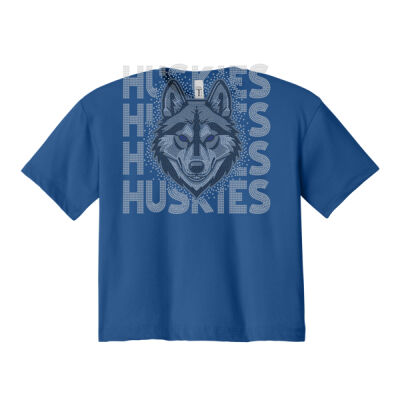HUSKIES REPEAT - Women's Ideal Crop Top Thumbnail
