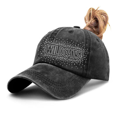 MINI WILDCATS - Vintage Washed Ponytail Hat Thumbnail