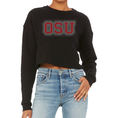 OSU - Women's Crop Fleece Crewneck Sweatshirt Thumbnail