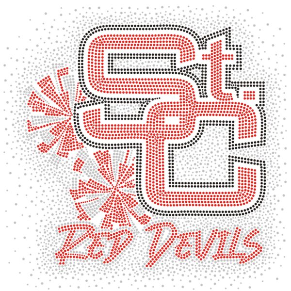 St Clairsville Cheer with Red Devils Thumbnail