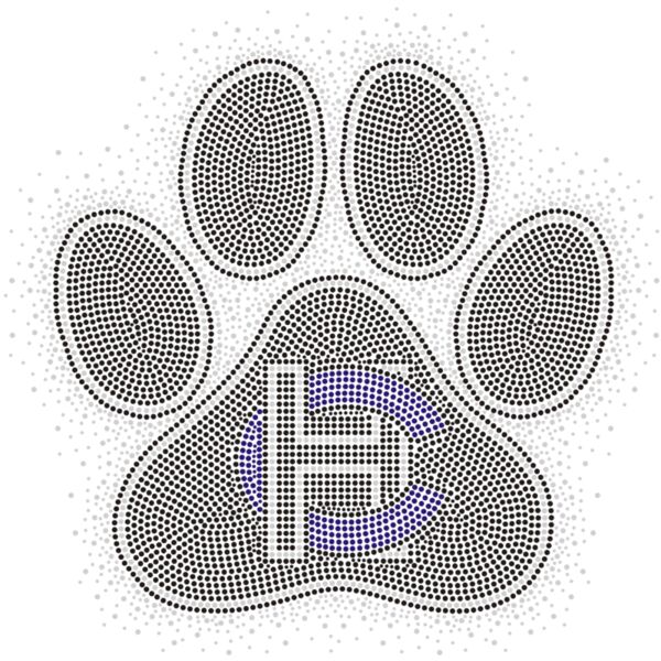 Huskie Paw w/ Crystal Scatter Thumbnail